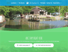 Tablet Screenshot of abcdayboathire.com